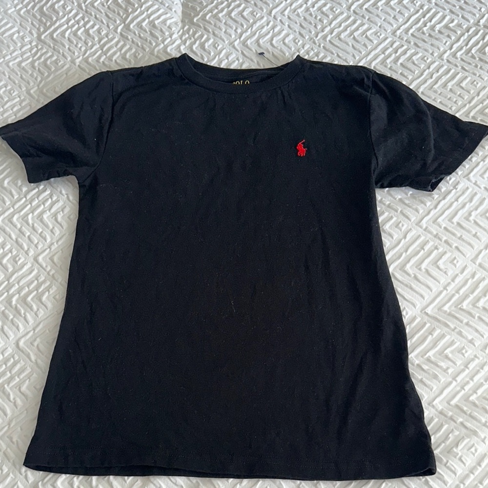 Polo by Ralph Lauren Black and Red Short Sleeve Tee